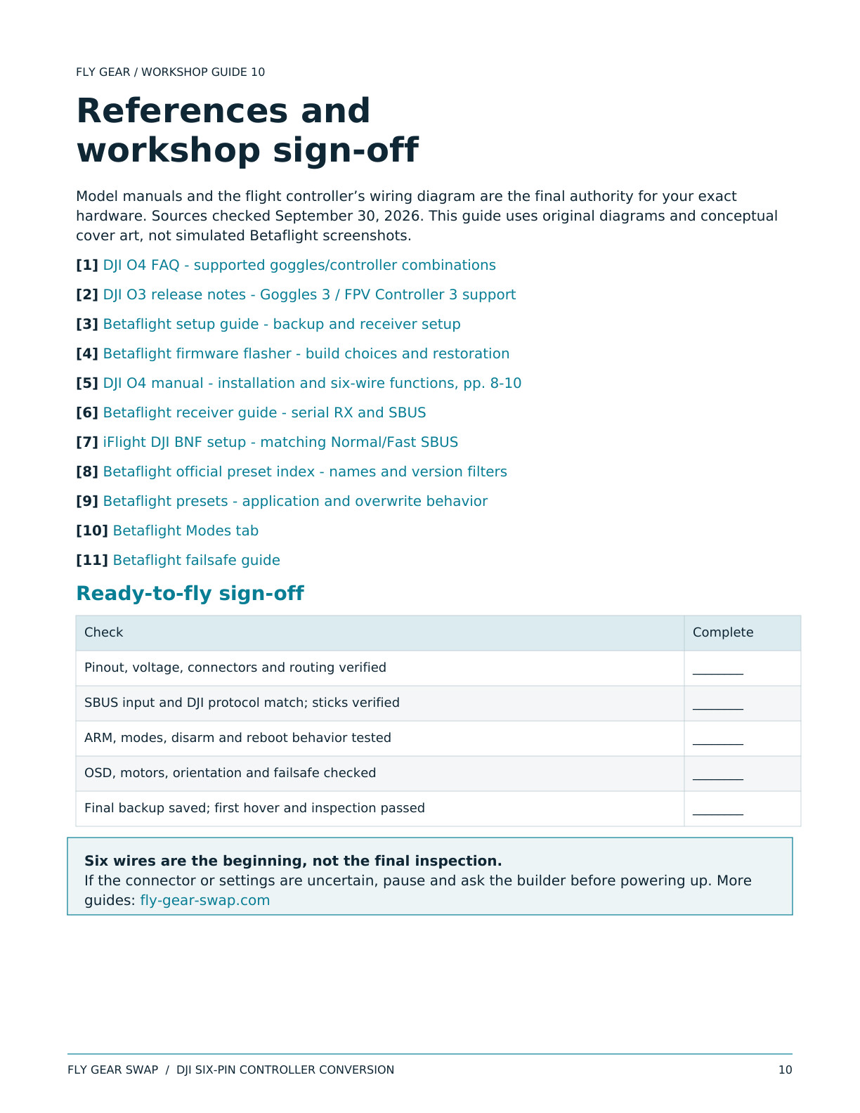 DJI six-pin controller conversion guide - page 10 of 10